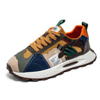 Damen modische Sneaker mit innovativem Materialmix und rutschfester Sohle R&B