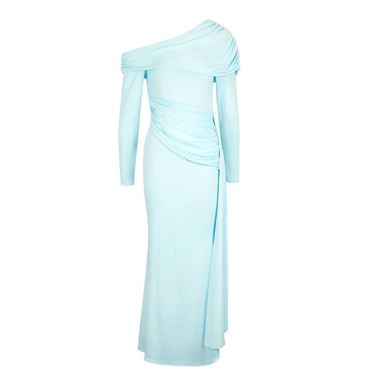 Damen Elegantes Wickelkleid mit asymmetrischem Ausschnitt und raffinierten Rüschendetails R&B