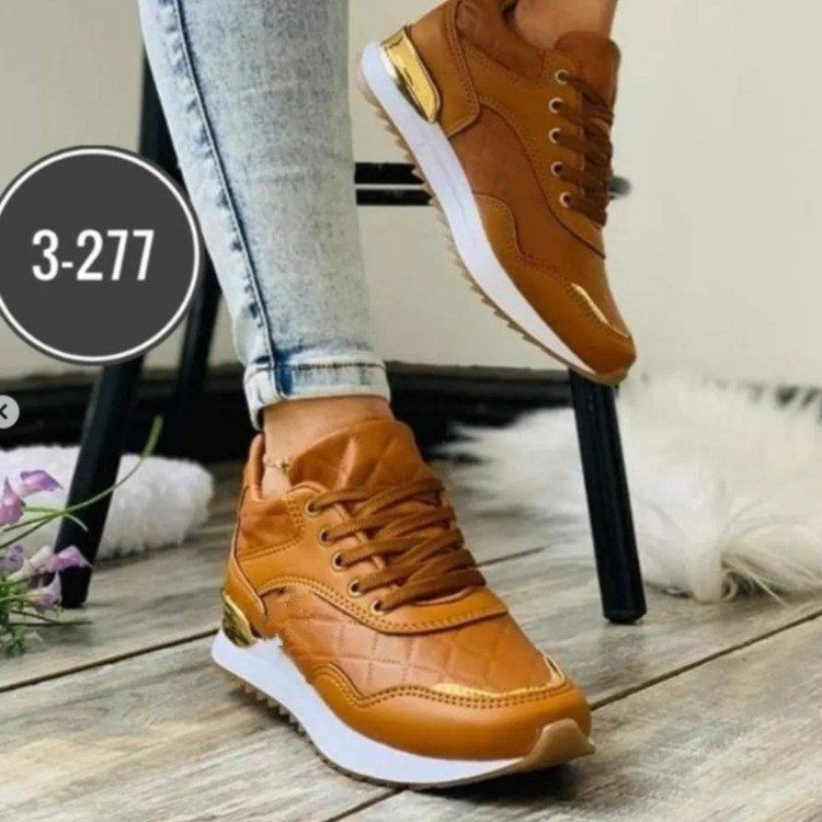 Damen Sportliche Sneakers mit glänzenden Akzenten und dämpfender Sohle R&B