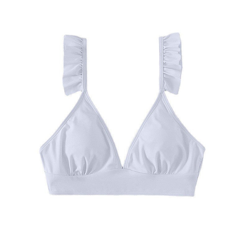 Damen Triangel-Bikinioberteil mit Rüschen
