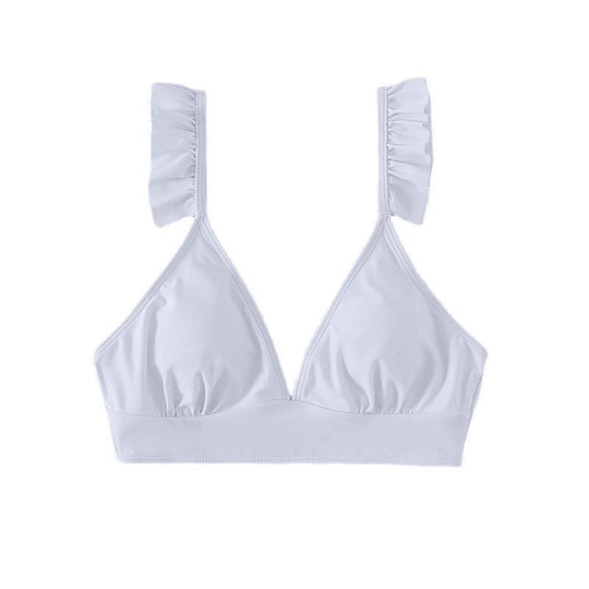 Damen Triangel-Bikinioberteil mit Rüschen R&B