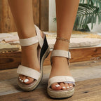 Damen Wedge-Sandalen mit verstellbarem Riemendesign R&B