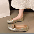 Damen Ballerinas mit zierendem Schleifendetail und elegante GewR&Bestruktur R&B