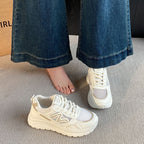 Damen Sportliche Chunky Sneakers mit atmungsaktivem Obermaterial und robustem Profil R&B