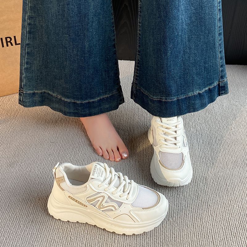 Damen Sportliche Chunky Sneakers mit atmungsaktivem Obermaterial und robustem Profil R&B