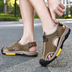 Herren Atmungsaktive Outdoor-Sandalen mit rutschfester Sohle und verstellbarem Riemen R&B