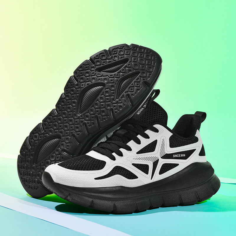 Damen Sportliche Laufschuhe mit atmungsaktiver Oberflächenstruktur und dämpfender Sohle R&B