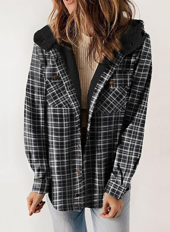 Damen Flanelljacke mit Fleecefutter R&B