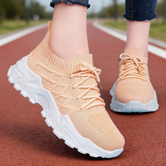 Damen Atmungsaktive Lauf-Sneaker mit flexiblem Design und rutschfester Sohle R&B