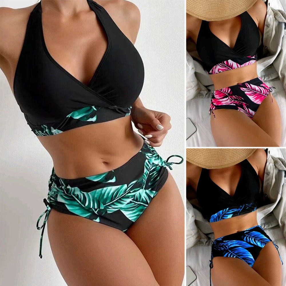 Damen Bikiniset mit raffiniertem Wickeloberteil und verstellbaren Seiten R&B