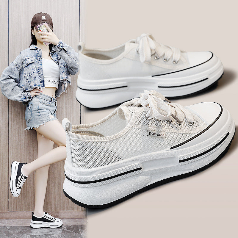 Damen Sportliche Sneakers mit atmungsaktiver Mesh-Oberfläche und trendigem Design R&B