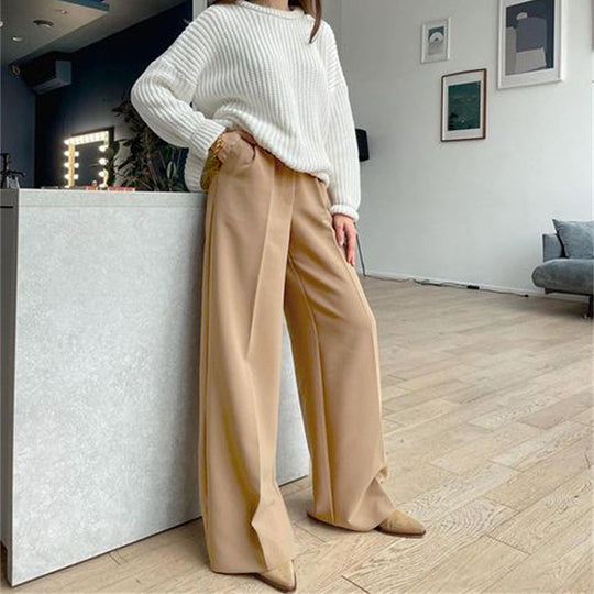 Damen Weite Palazzo-Hose mit eleganter Taillierung und modischem Schnitt R&B