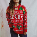 R&B | Weihnachtlicher Strickpullover Mit Schneeflockenmotiv