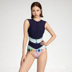 R&B Einteiliger Sport-Badeanzug mit interessantem Design
