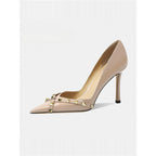 Damen elegante Stiletto-Pumps mit dekorativem Nieten-Detail