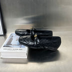 Damen Ballerinas mit elegantem Riemen und stilvollem Blumenmotiv R&B