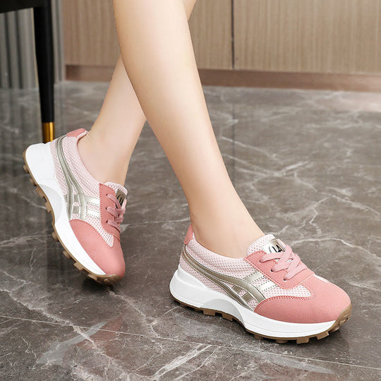 Damen Sportliche Sneakers mit atmungsaktiver Mesh-Oberfläche und dynamischem Sohlenprofil R&B