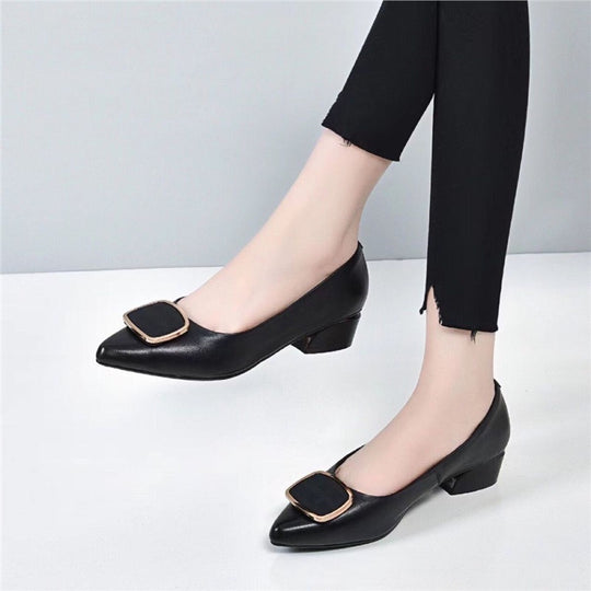 Damen Elegante Pumps mit glänzendem Schmuckdetail R&B