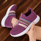 Damen Sportliche Slip-On Sneakers mit elastischem Obermaterial und rutschfester Sohle R&B