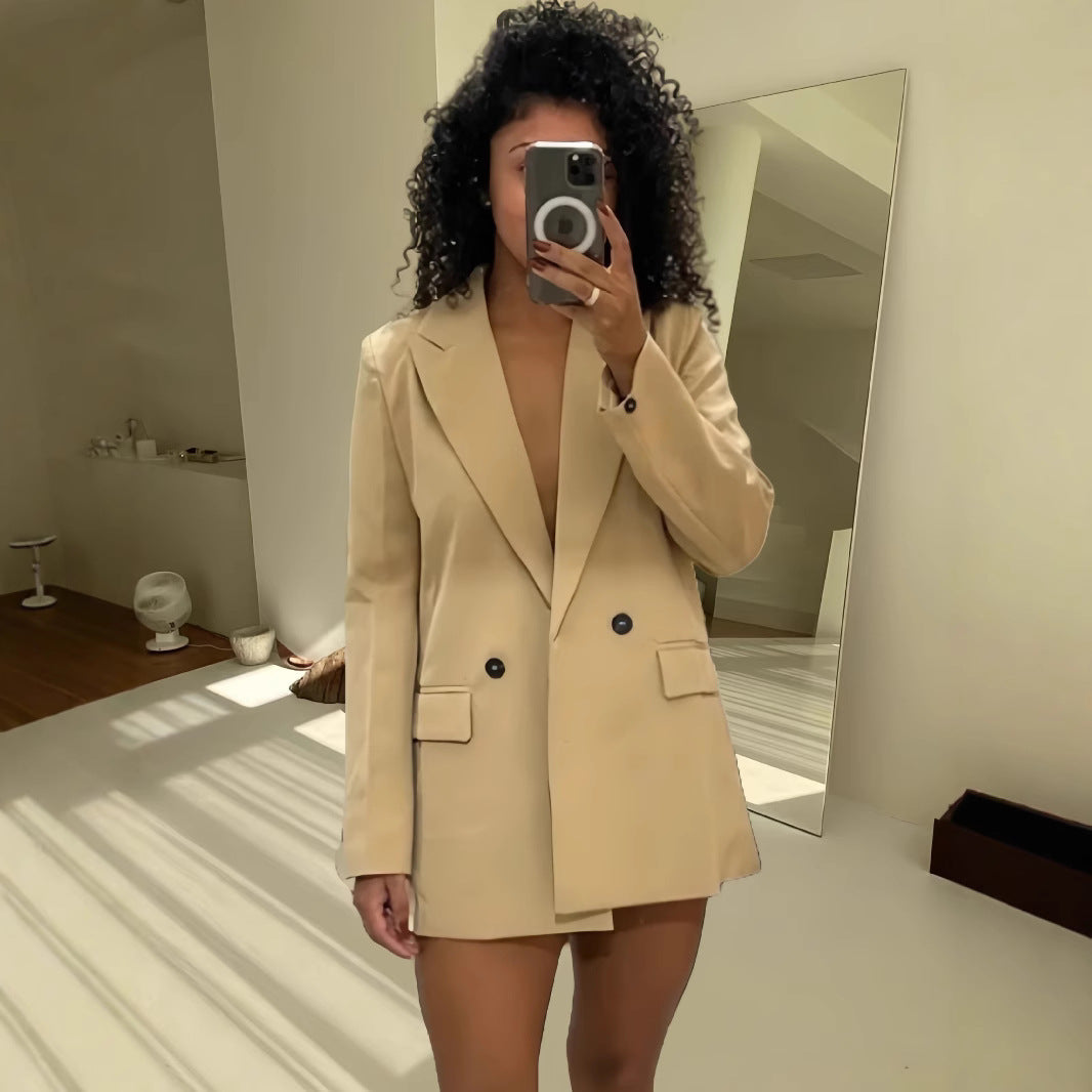 Damen Modischer Oversized Blazer R&B