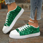 Damen Trendige Sneakers mit funkelnden Pailletten und komfortabler Sohle R&B