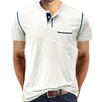 R&B | Kurzärmeliges Henley-Hemd