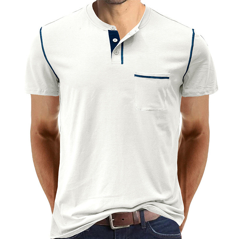 R&B | Kurzärmeliges Henley-Hemd