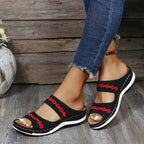 Damen Bequeme Clogs mit verstellbarem Riemendesign und anatomischem Fußbett R&B