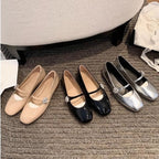 Damen Ballerinas mit eleganten Cut-Outs und modischem Dekor