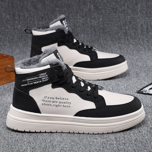 Damen High-Top Sneakers mit warmem Innenfutter und rutschfester Sohle R&B