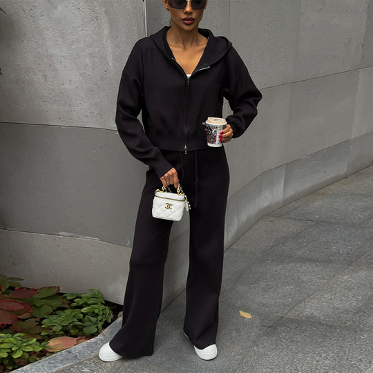 Damen lässiger Hoodie-Set R&B