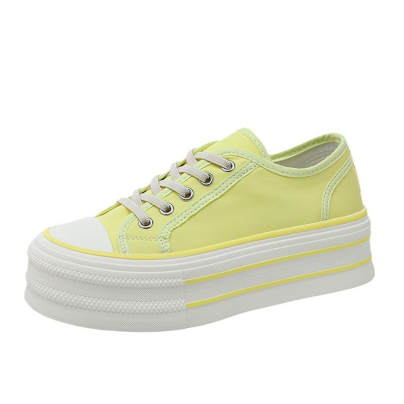 Damen Plüsch Plateau Sneakers mit atmungsaktivem Obermaterial R&B