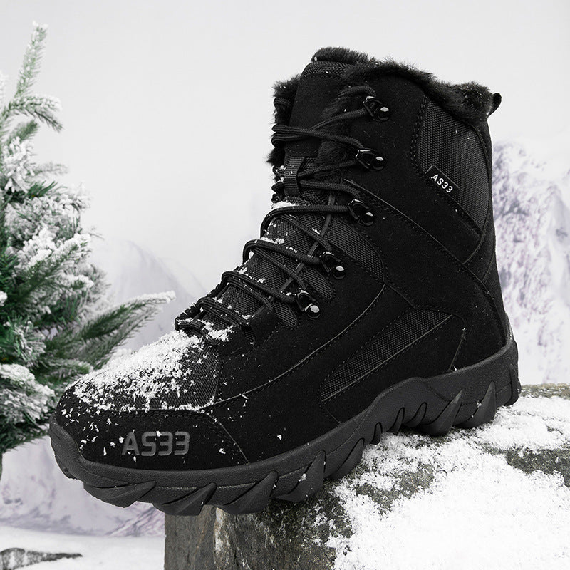 Herren isolierte Winterstiefel mit rutschfester Sohle und warmem Innenfutter R&B