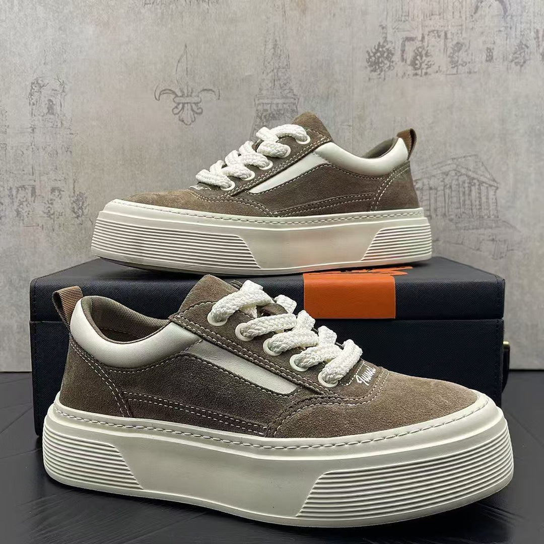 Damen sportive Sneakers mit erhöhtem Plateau und weichem Innenfutter R&B