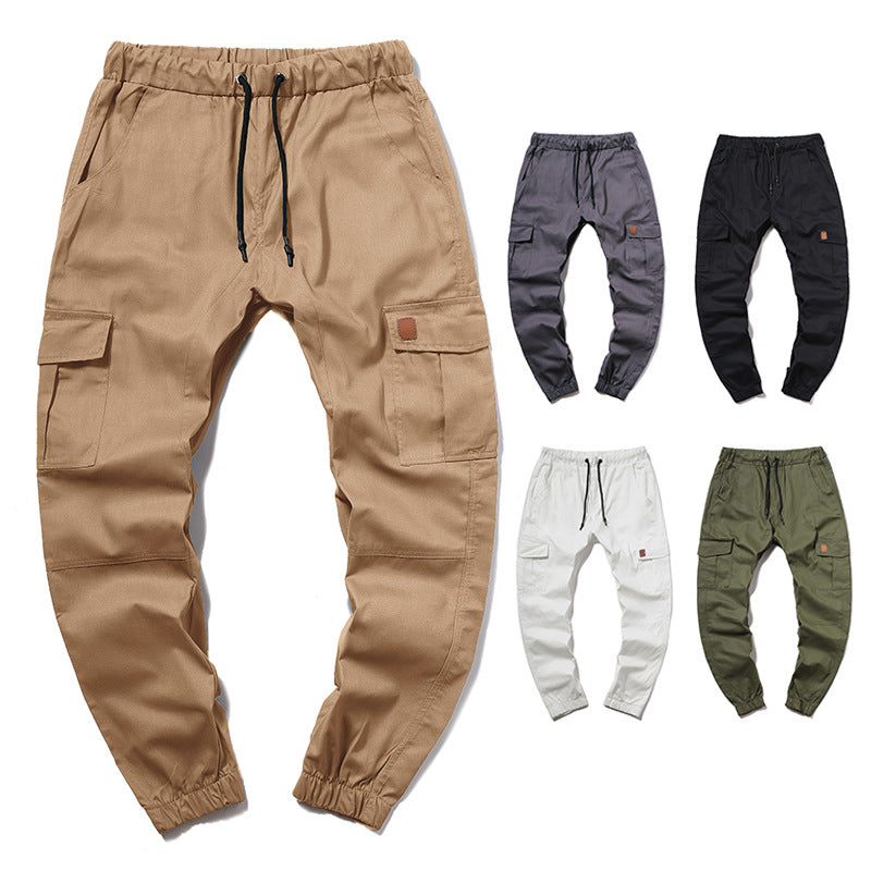 Herren Cargo-Hose im modernen Design mit mehreren Taschen und elastischem Bund