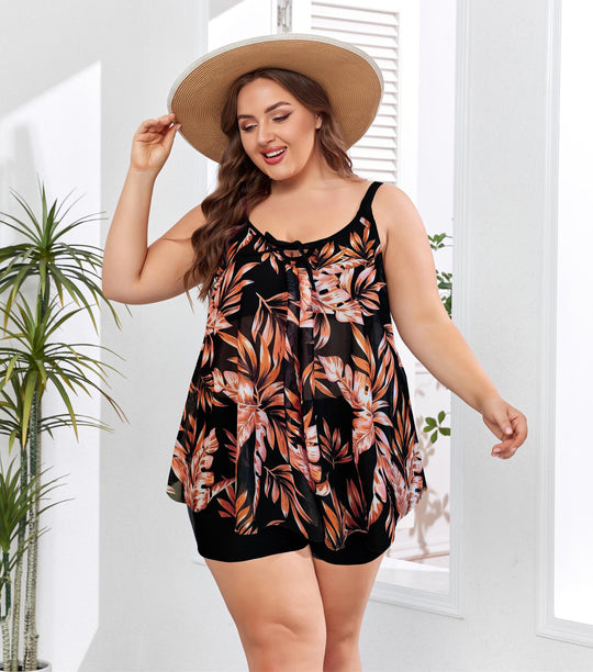 Damen Freizeit-Badeoutfit mit fließendem Schnitt R&B