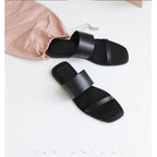 Damen Komfortable Zehentrenner-Sandalen mit breiten Riemen und ergonomischem Fußbett R&B