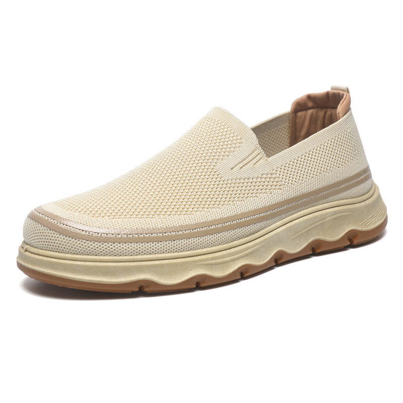 Damen Slip-On Sneakers mit atmungsaktiver Mesh-Oberfläche und rutschfester Laufsohle R&B