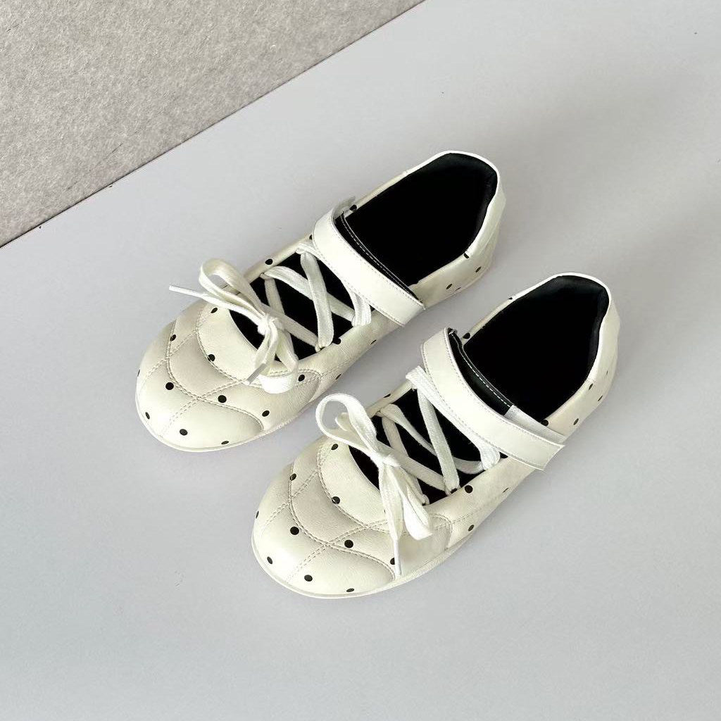 Damen Freizeit Sneakers mit punktemuster und flexiblem Obermaterial R&B