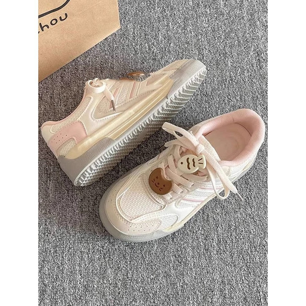 Damen Sportliche Sneaker mit atmungsaktiver Obermaterialstruktur