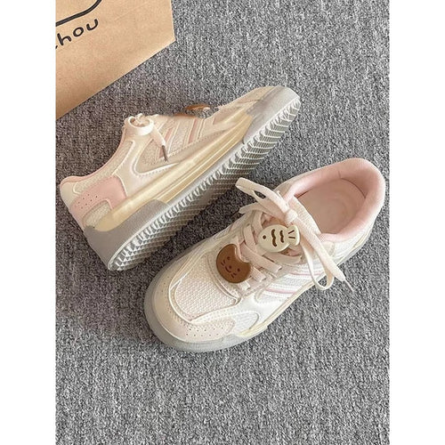 Damen Sportliche Sneaker mit atmungsaktiver Obermaterialstruktur R&B
