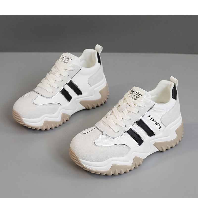 Damen Trendige Chunky Sneakers mit stabiler Gummisohle und atmungsaktivem Obermaterial R&B