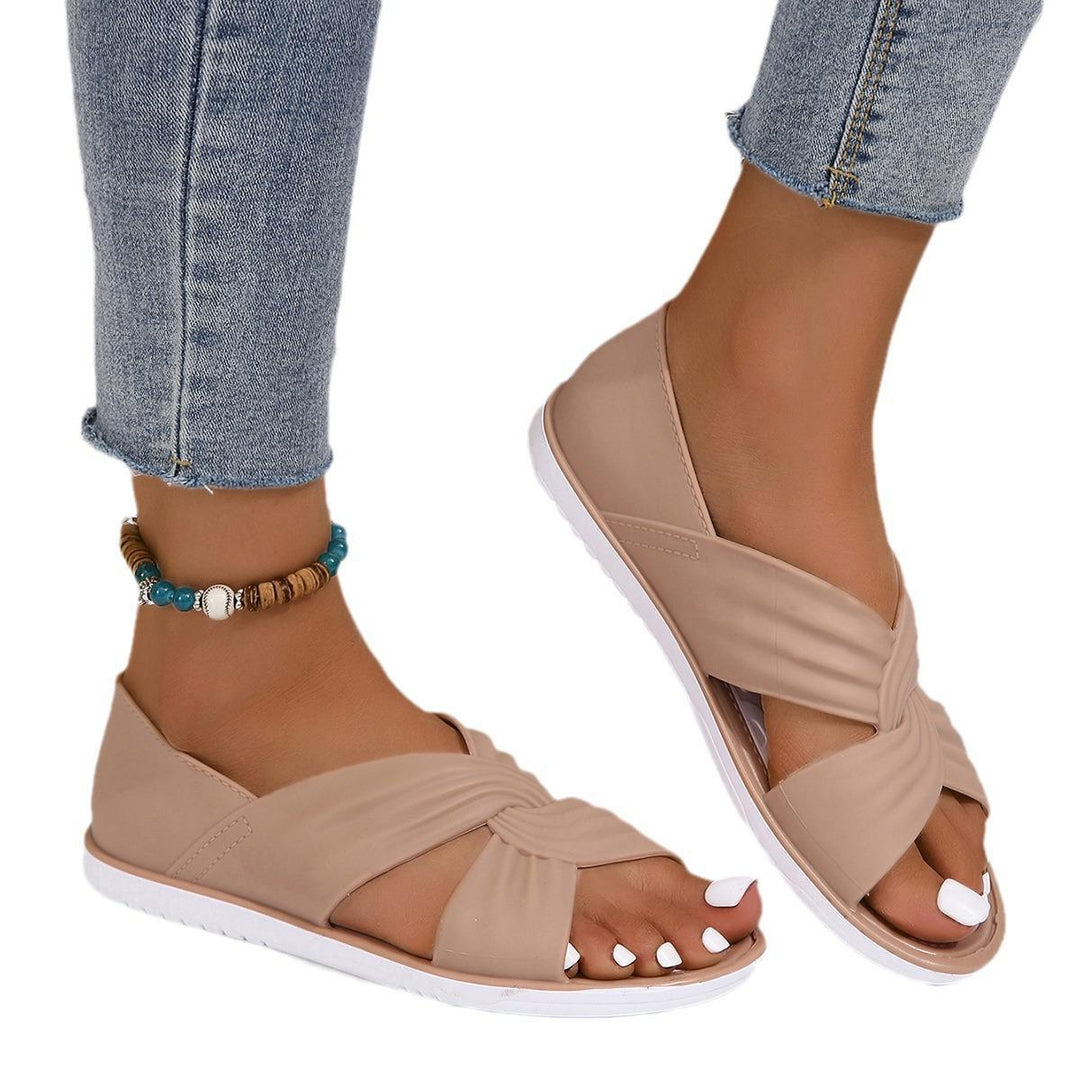Damen Komfortable Riemchensandalen mit geschwungenem Design R&B