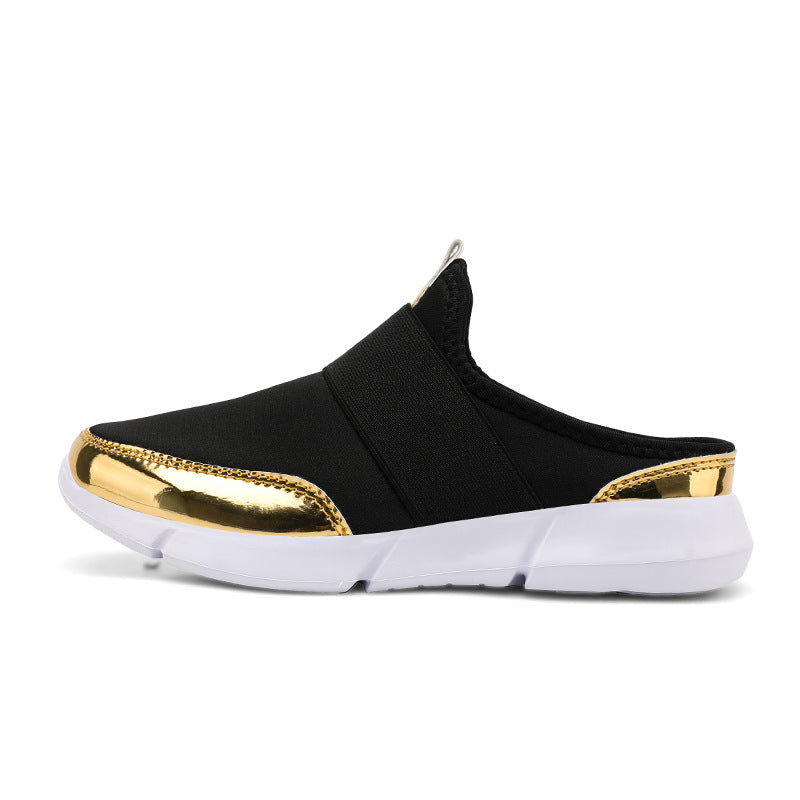 Damen Bequeme Slip-On Clogs mit elastischem Obermaterial