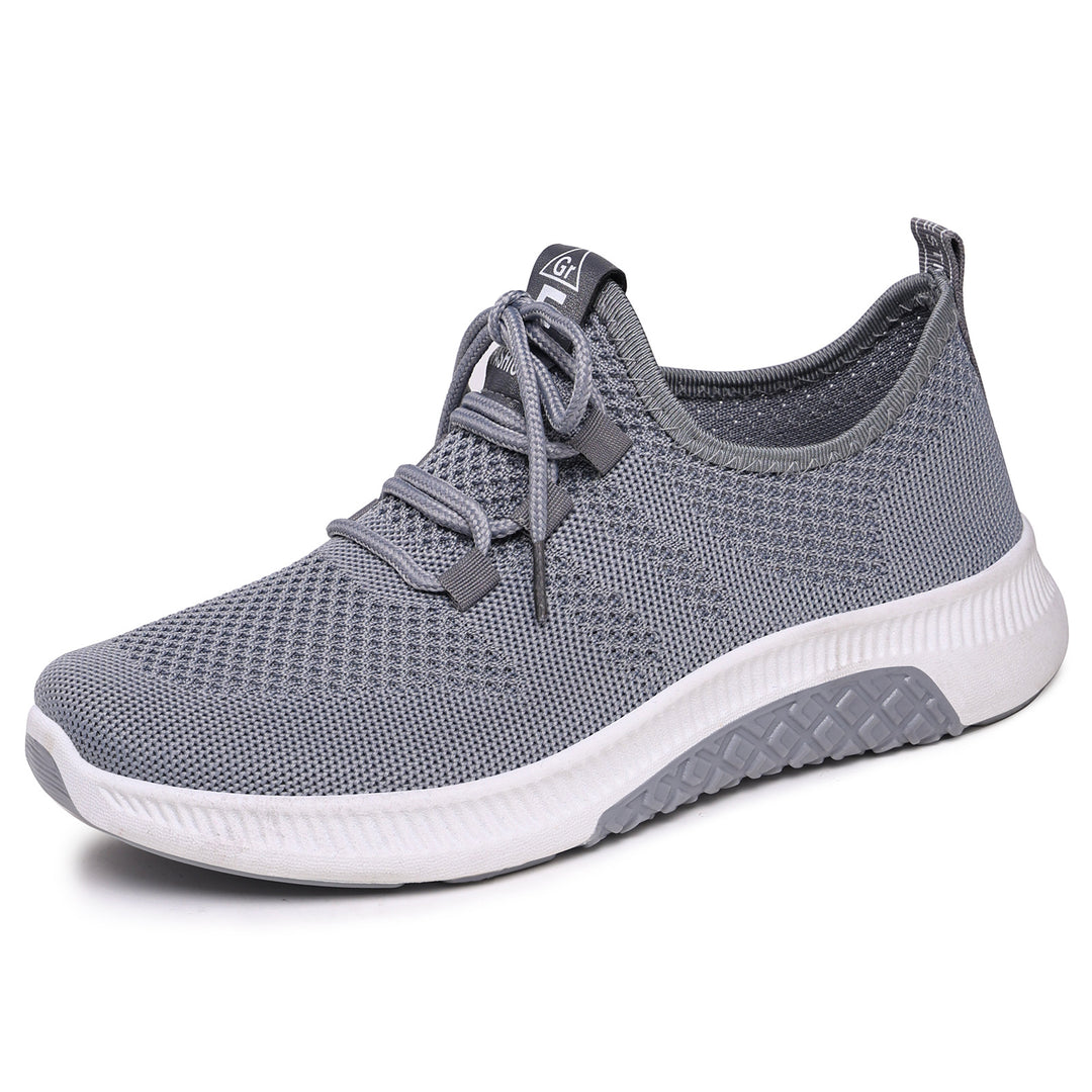 Damen Bequeme und atmungsaktive Sneakers mit elastischen Schnürsystem R&B