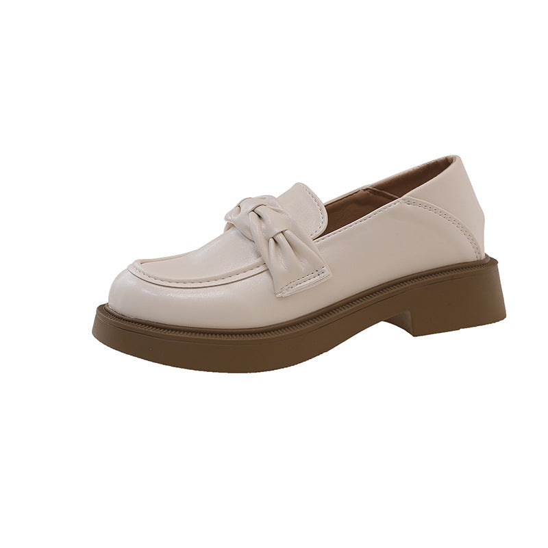 Damen elegante Loafer mit Knoten-Detail und komfortabler Plateausohle R&B