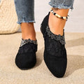 Damen Elegante und filigrane Ballerinas mit floralen Details R&B