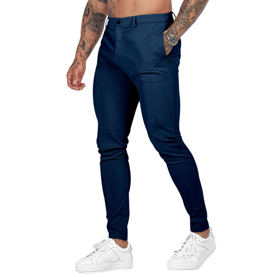 Herren Slim-Fit Chinohose mit modernem Design und elastischem Bund R&B