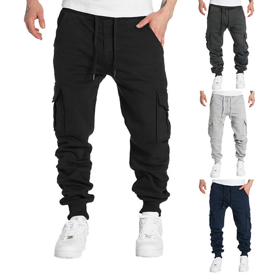 Herren Cargo-Jogginghose mit elastischem Bund und praktischen Seitentaschen R&B
