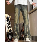 Herren lässige baggy Jeans im used Look